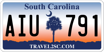 SC license plate AIU791