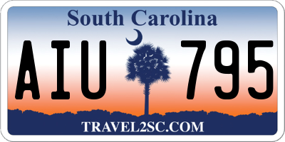 SC license plate AIU795