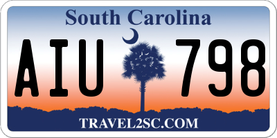 SC license plate AIU798