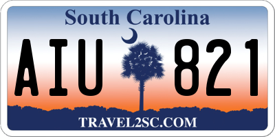 SC license plate AIU821