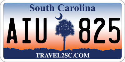 SC license plate AIU825