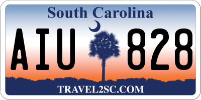 SC license plate AIU828