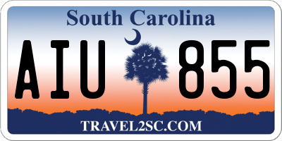 SC license plate AIU855