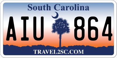 SC license plate AIU864