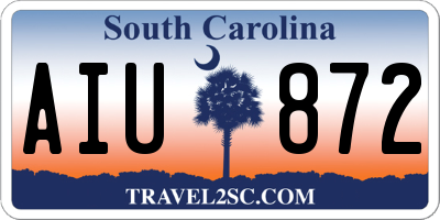 SC license plate AIU872