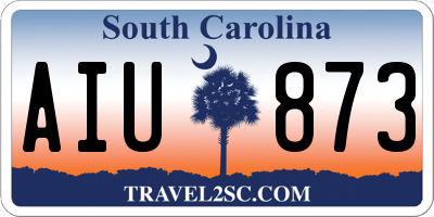 SC license plate AIU873