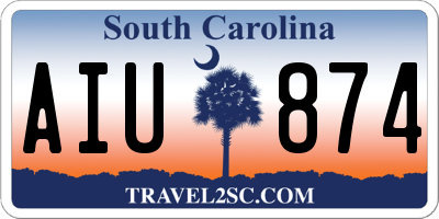 SC license plate AIU874