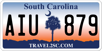 SC license plate AIU879