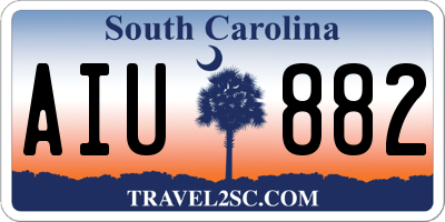 SC license plate AIU882