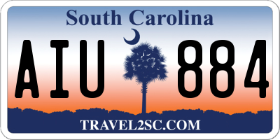 SC license plate AIU884