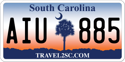 SC license plate AIU885