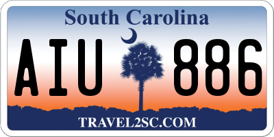 SC license plate AIU886