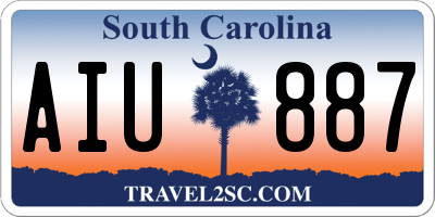 SC license plate AIU887