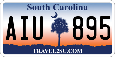 SC license plate AIU895