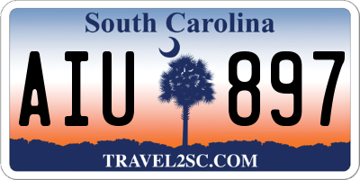 SC license plate AIU897