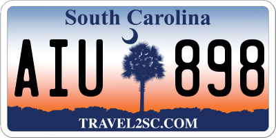 SC license plate AIU898