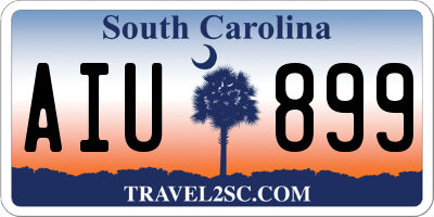 SC license plate AIU899