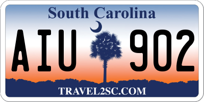 SC license plate AIU902