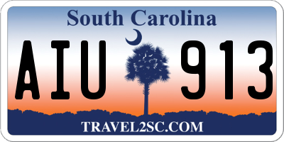 SC license plate AIU913