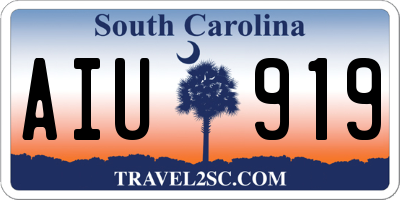 SC license plate AIU919