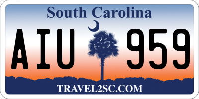 SC license plate AIU959