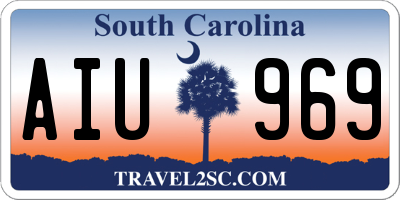 SC license plate AIU969