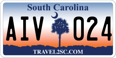 SC license plate AIV024