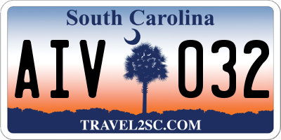 SC license plate AIV032