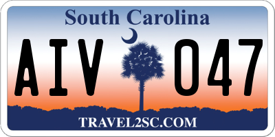 SC license plate AIV047