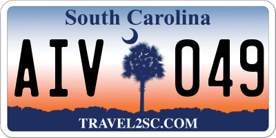 SC license plate AIV049