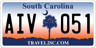 SC license plate AIV051