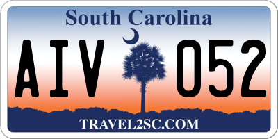 SC license plate AIV052