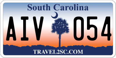 SC license plate AIV054