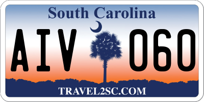SC license plate AIV060