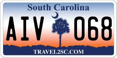 SC license plate AIV068