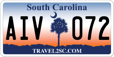 SC license plate AIV072