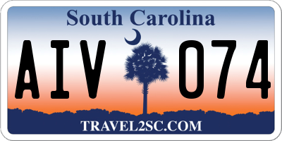 SC license plate AIV074