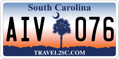 SC license plate AIV076
