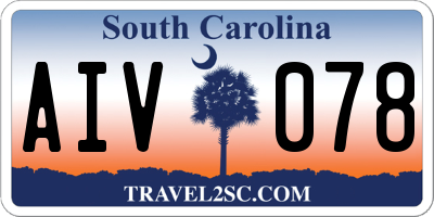 SC license plate AIV078