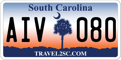 SC license plate AIV080