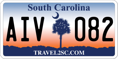 SC license plate AIV082
