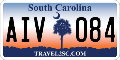 SC license plate AIV084