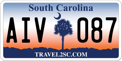SC license plate AIV087