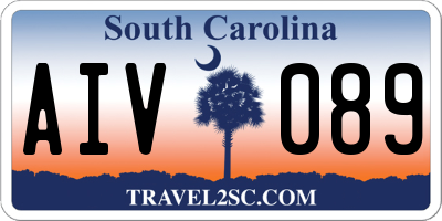 SC license plate AIV089