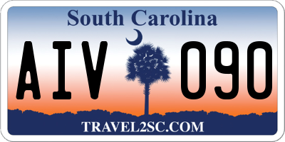 SC license plate AIV090