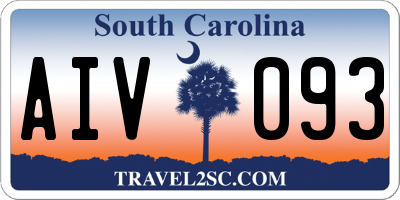 SC license plate AIV093
