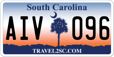 SC license plate AIV096