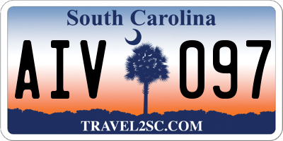 SC license plate AIV097