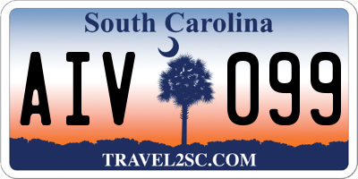 SC license plate AIV099