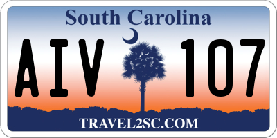 SC license plate AIV107